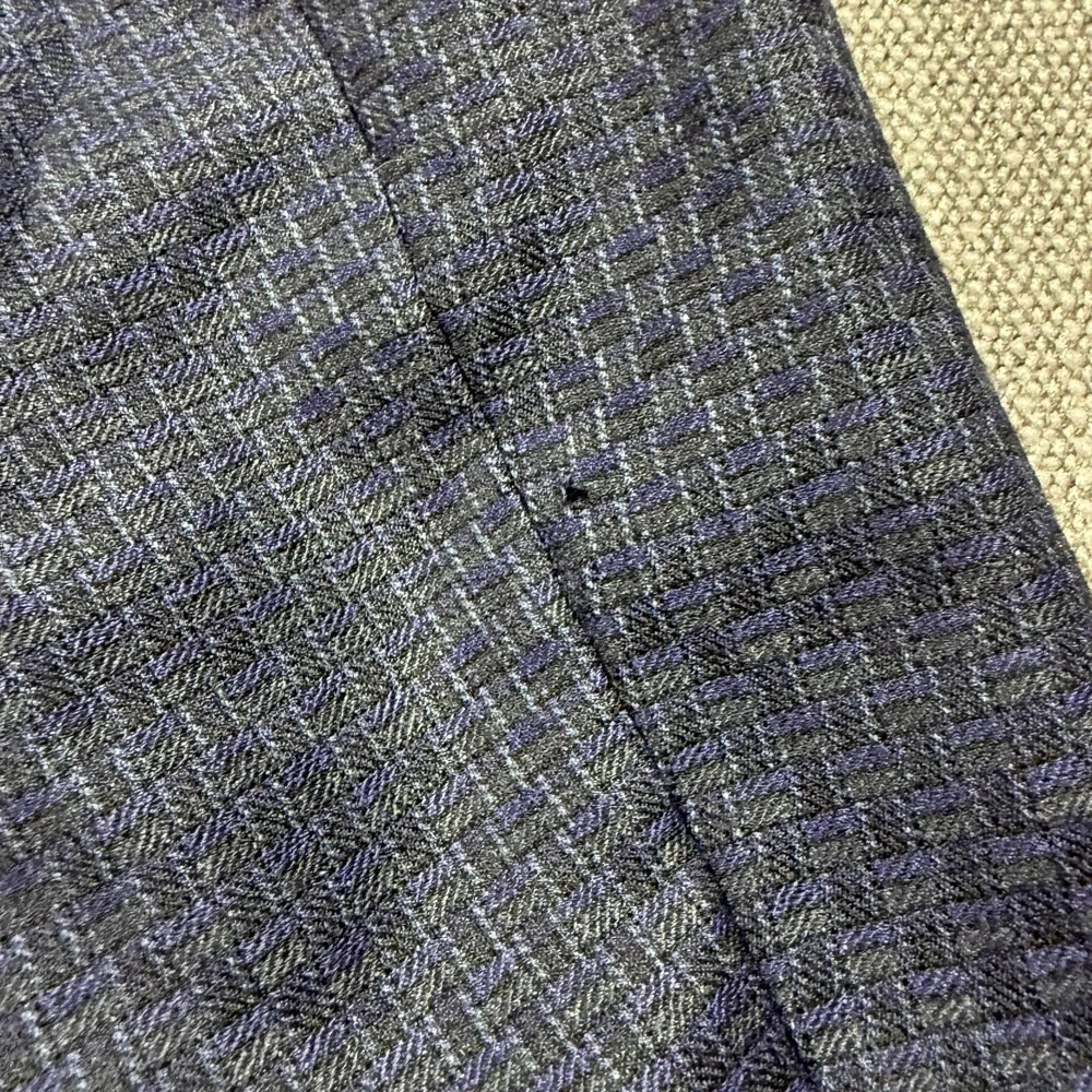 Lubiam Sport Coat Mens‎ IT 52 Blue Wool Check Tweed Blazer Jacket Made Italy